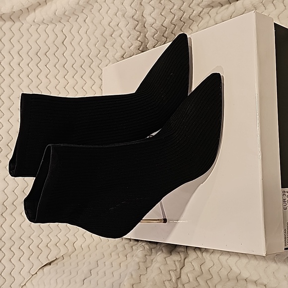 NEW Kurt Geiger London Barbican Black Sock Boot - Picture 4 of 8